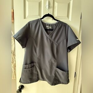 Momentum by maevn dark grey scrub top